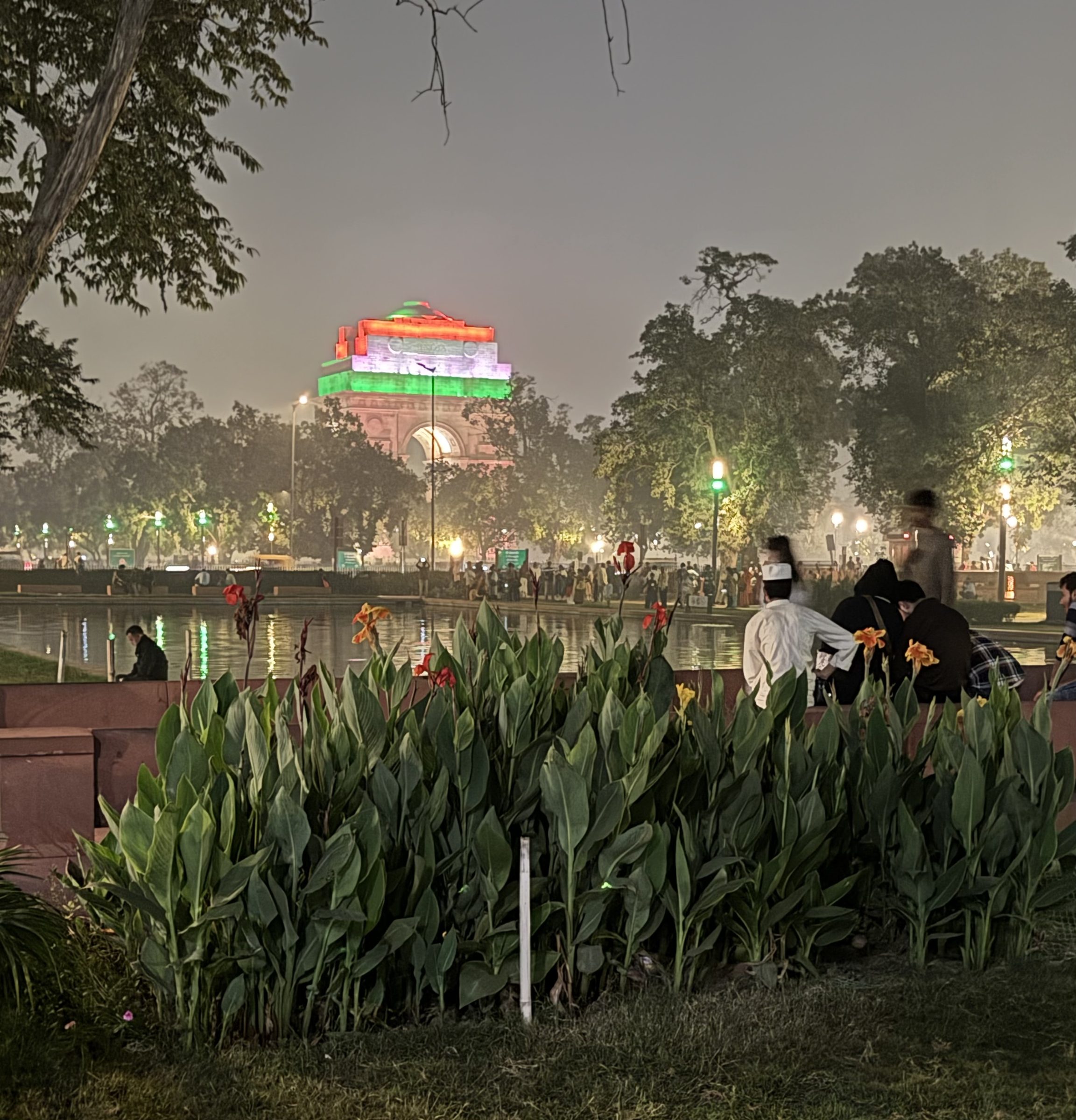 Riverside at dusk