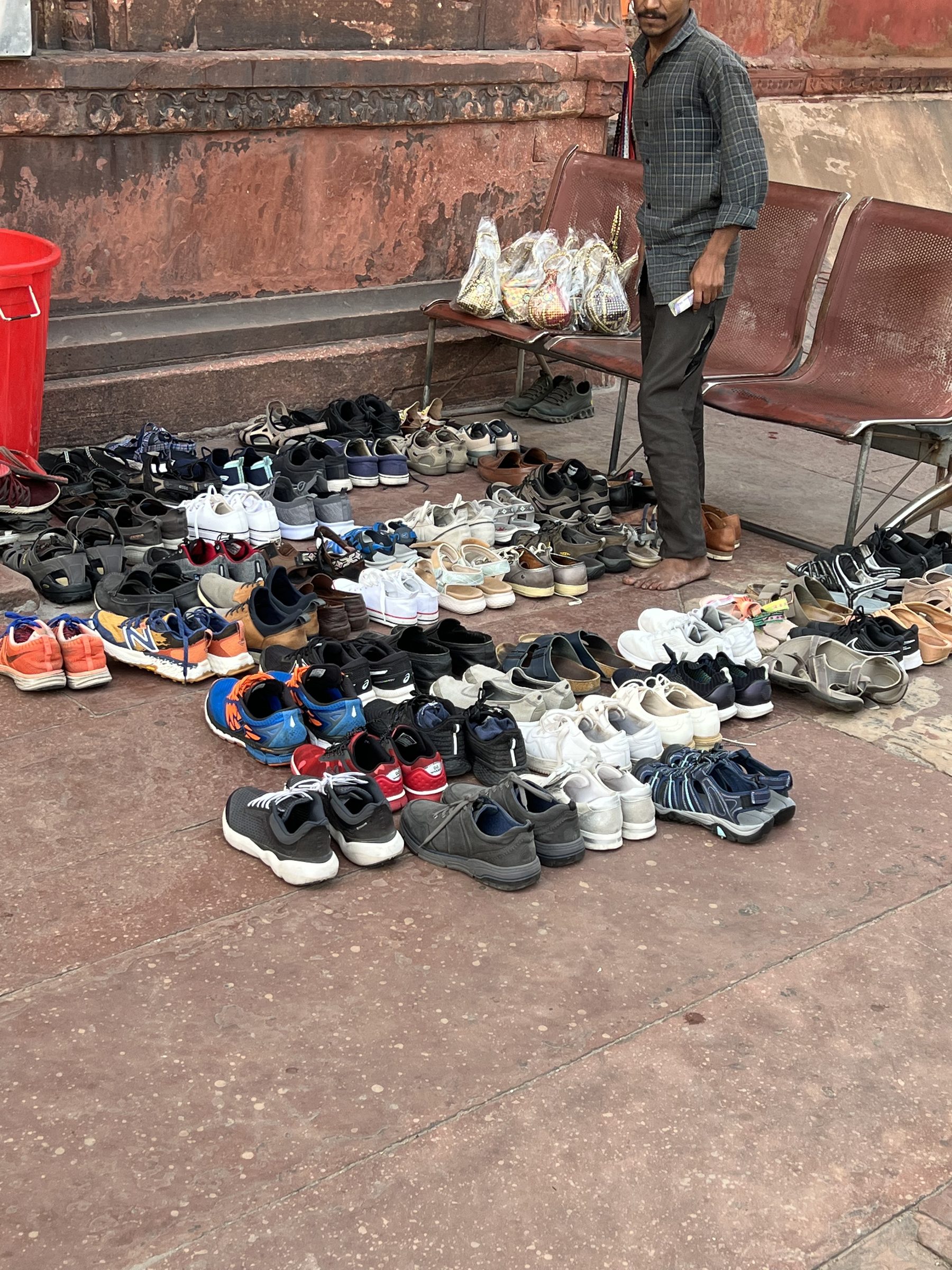 Colourful street market