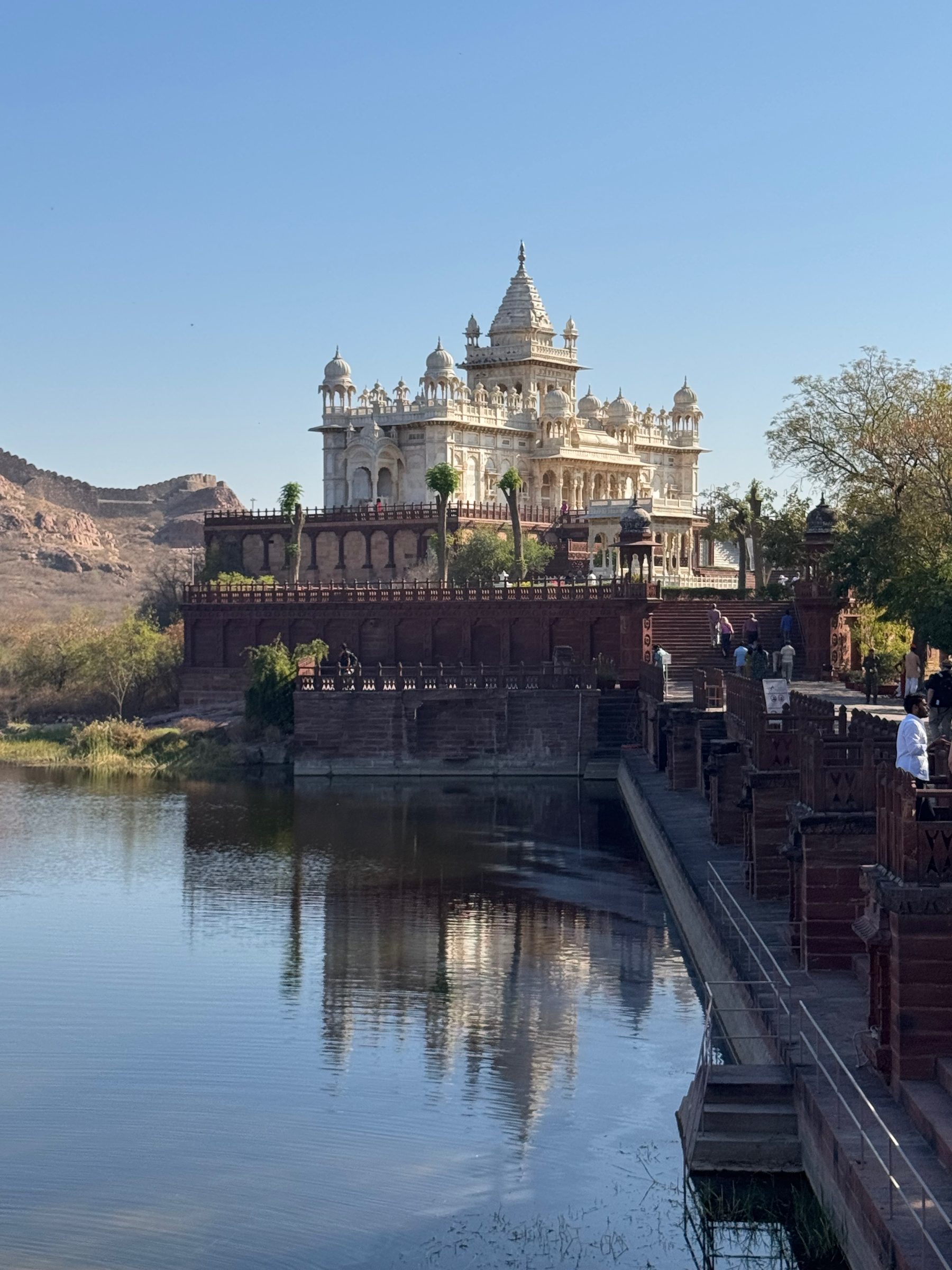 Jaswant Thada across the water