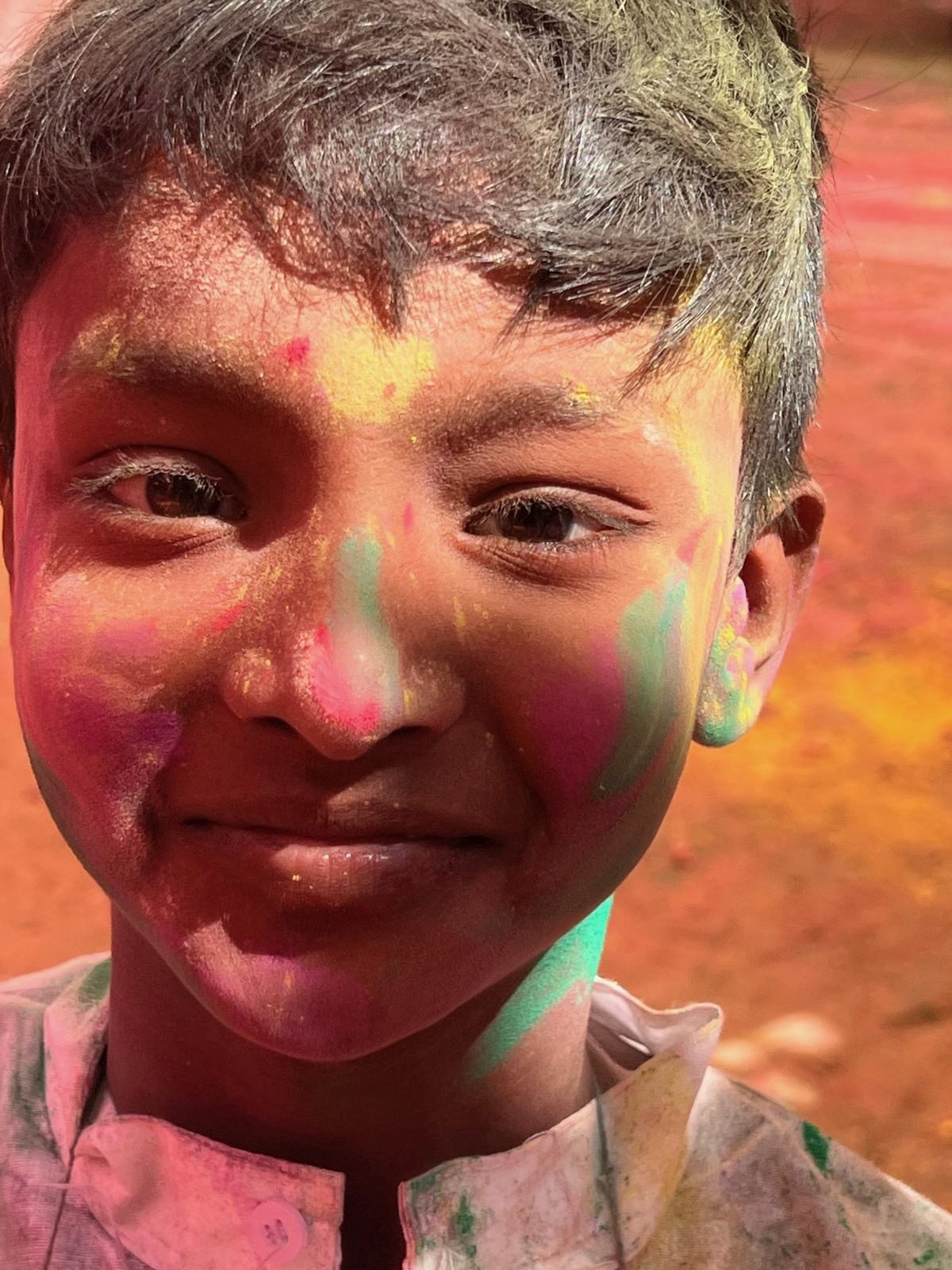 Holi portrait