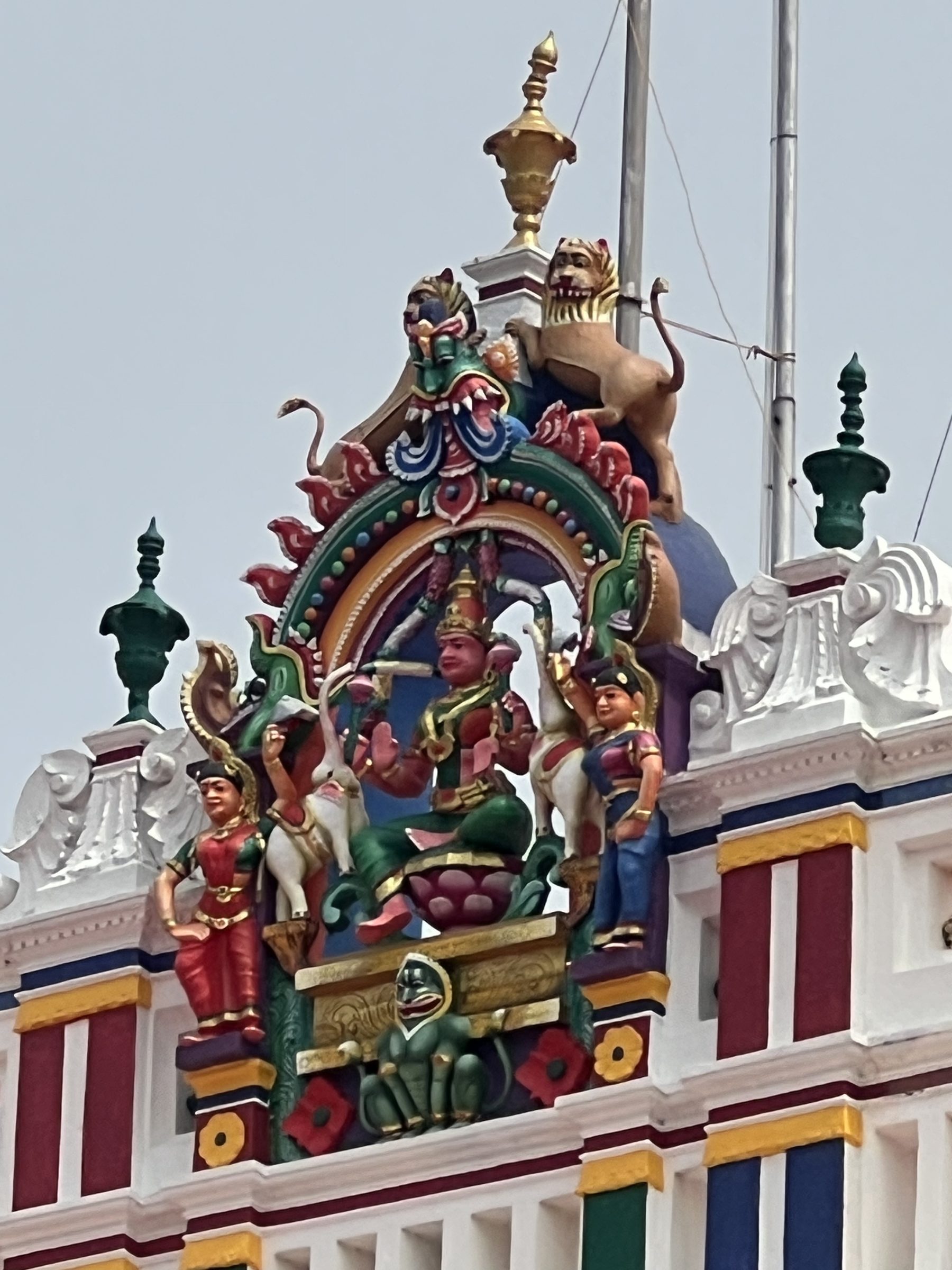 Ornate temple deity roof