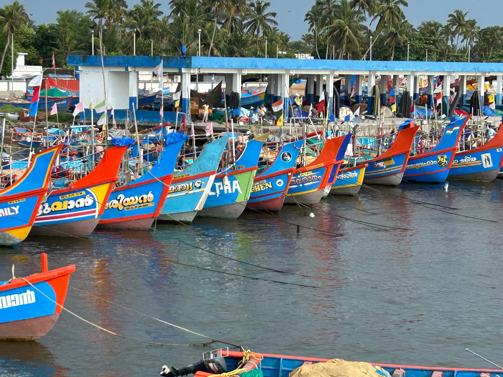 Fishing boats, Kerala harbour