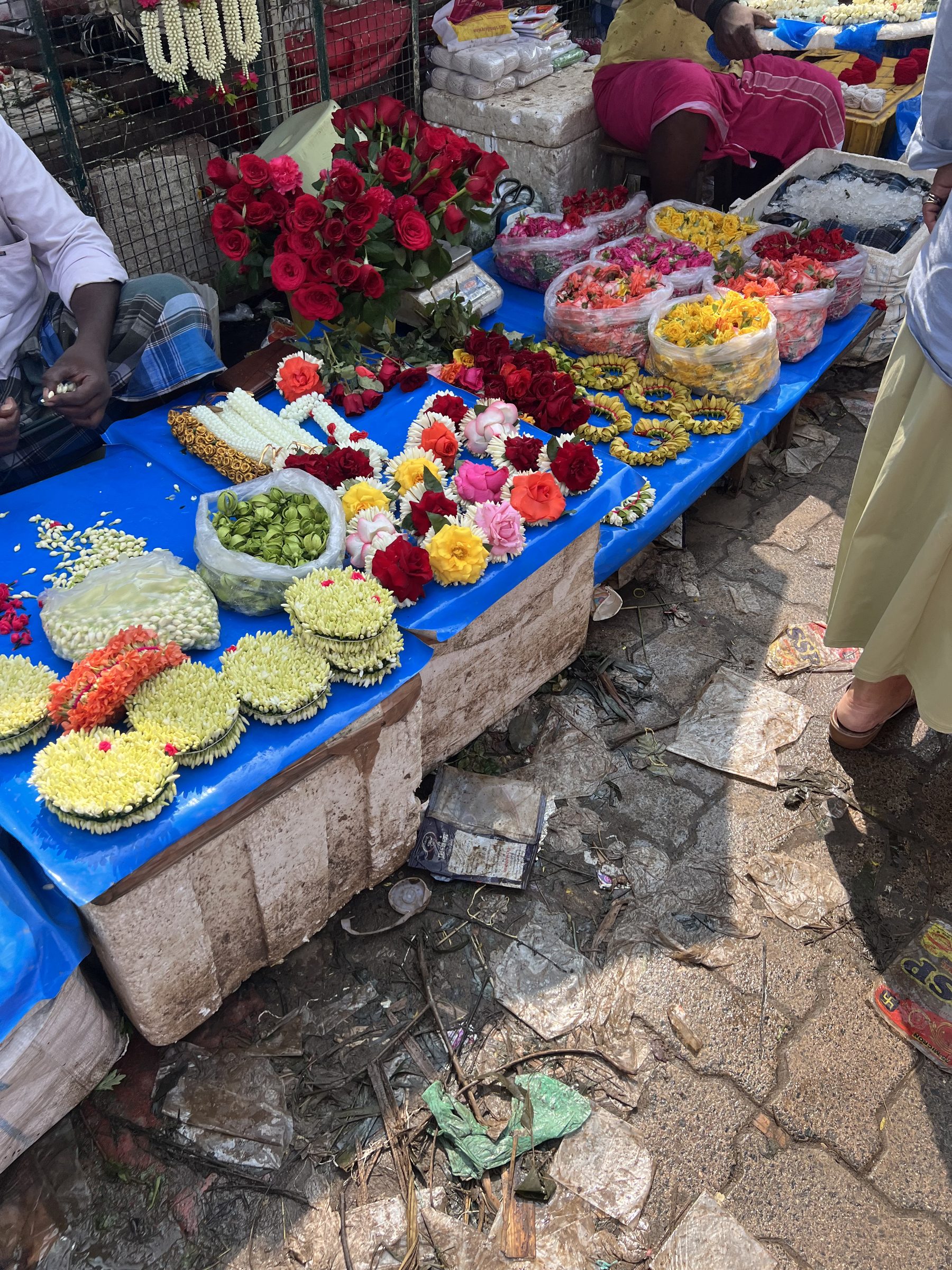 Flower stall, South India