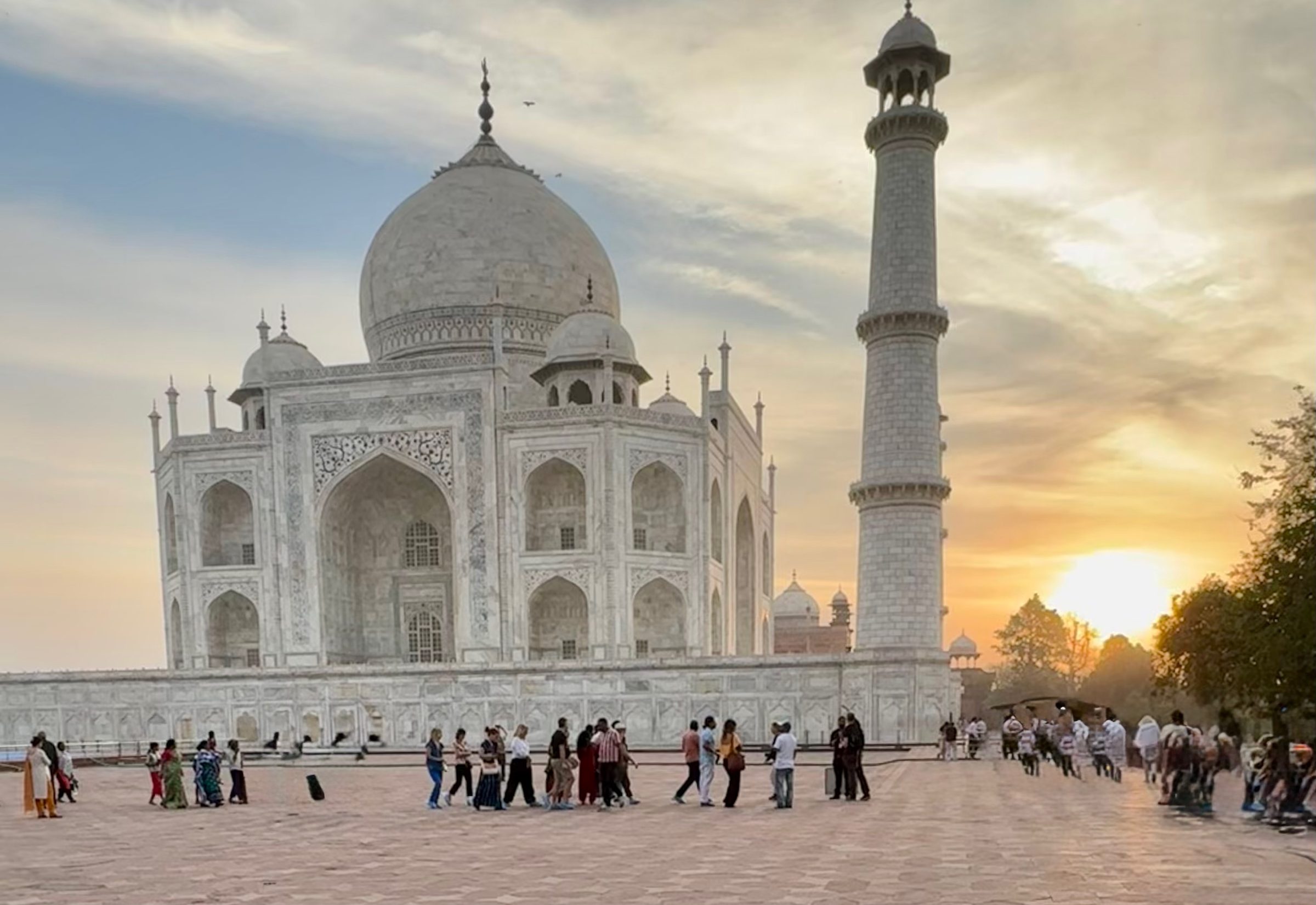 Taj Mahal at sunset